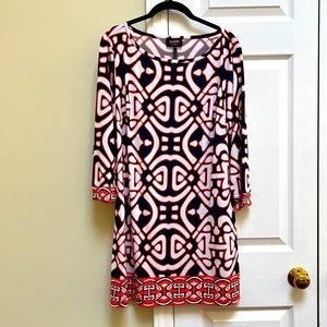 Laundry by Design Geometric Print Shift Dress